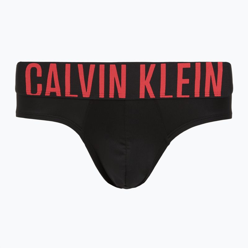 Vyriškos trumpikės Calvin Klein 000NB3610A Hip Brief 3 pairs black w/ombre blue logo/black w/c 6