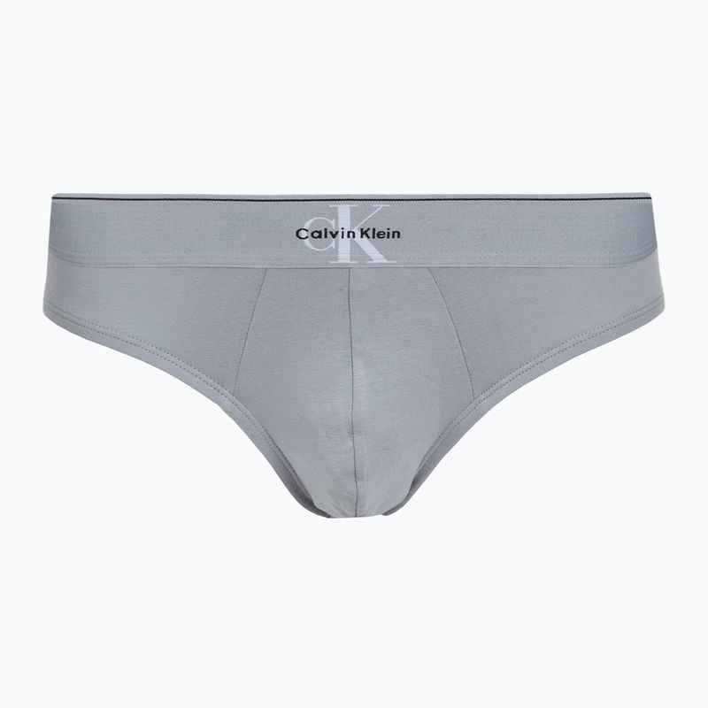 Vyriškos kelnaitės Calvin Klein LV00NB4471 Hip Brief 3 pairs black/misty grey/white 3