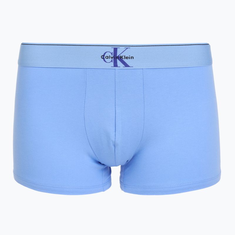 Vyriški bokseriai Calvin Klein LV00NB4472 Trunk 3 pairs black w/blue river fog/blue river 2