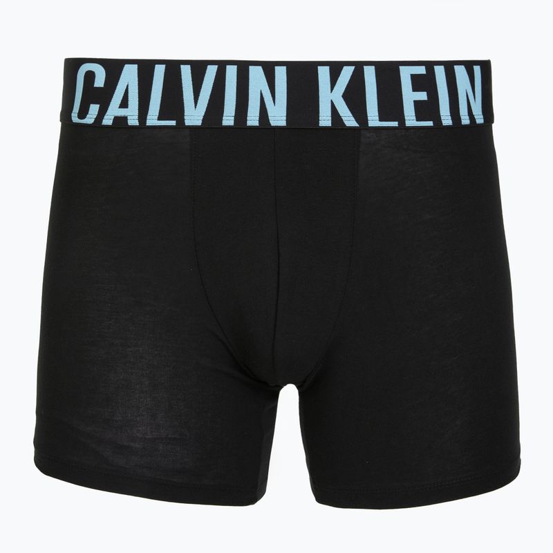 Trumpikės Calvin Klein 000NB3609A Boxer Brief 3 pairs black w/harbor mist logo/black w 2
