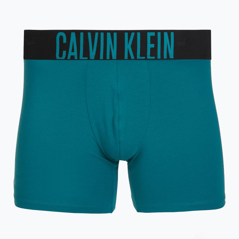 Trumpikės Calvin Klein 000NB3609A Boxer Brief 3 pairs oatmeal/aged redwood/bright turquoise 3