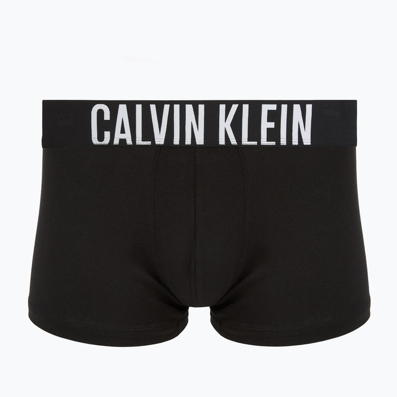 Vyriškos trumpikės Calvin Klein 000NB3608A Trunk 3 pairs black with harbor mist logo/ black with 2