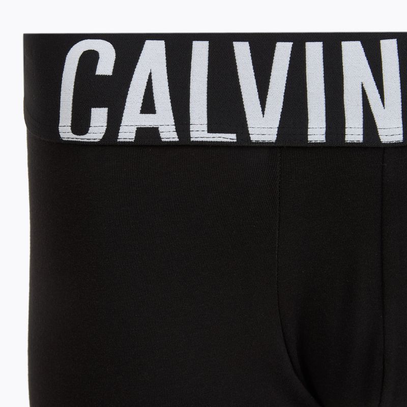 Vyriškos trumpikės Calvin Klein 000NB3608A Trunk 3 pairs black with harbor mist logo/ black with 5