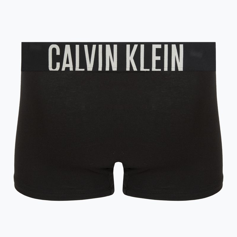 Vyriškos trumpikės Calvin Klein 000NB3608A Trunk 3 poros juodos su avižinių spalvos logotipu/juodos su age 5