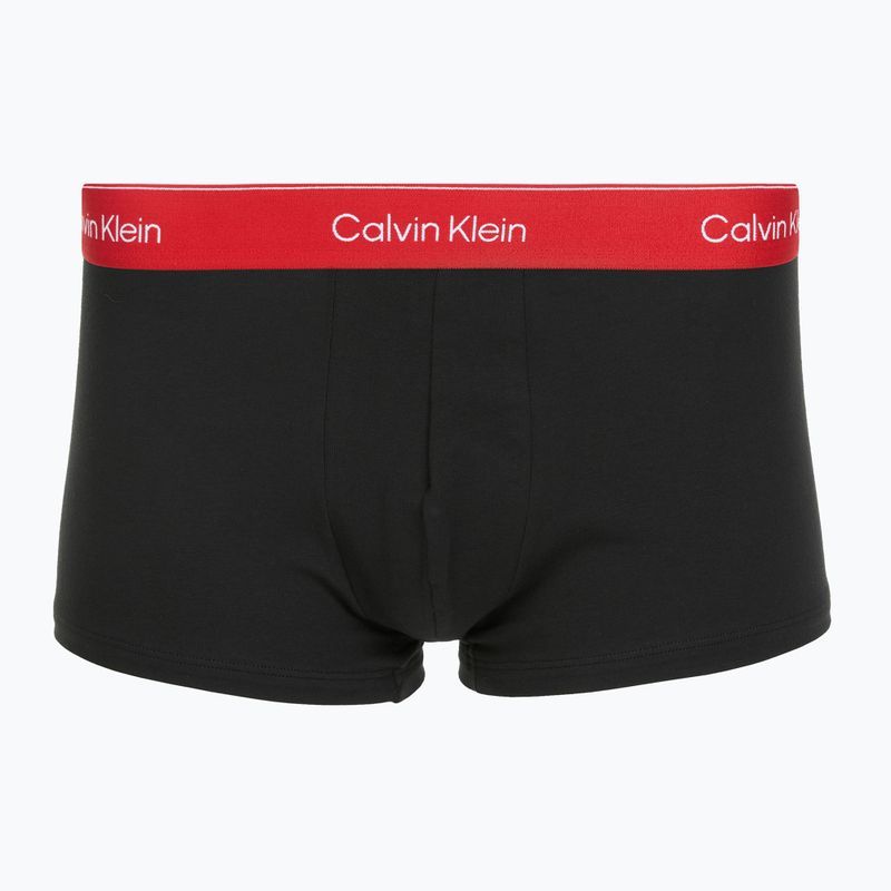 Trumpikės Calvin Klein LV00NB4389 Low Rise Trunk 3 poros black/adrenaline rush/white/black 3