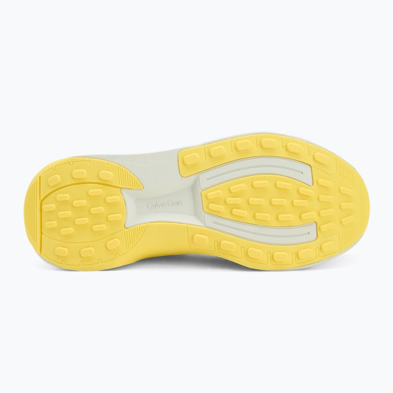 Vyriški batai Calvin Klein YM0YM01457 Chunky Runner Lace Up Sock Knit vaporous white/coal/buttercup 4