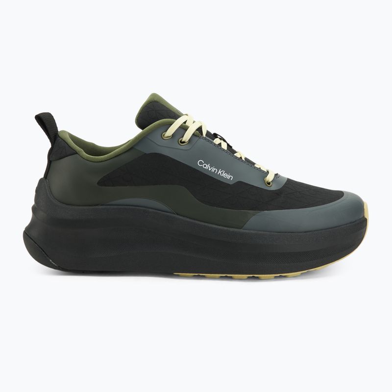 Vyriški batai Calvin Klein YM0YM01456 Chunky Runner Lace Up Mix Aop black/medieval forest/coal/lime 2