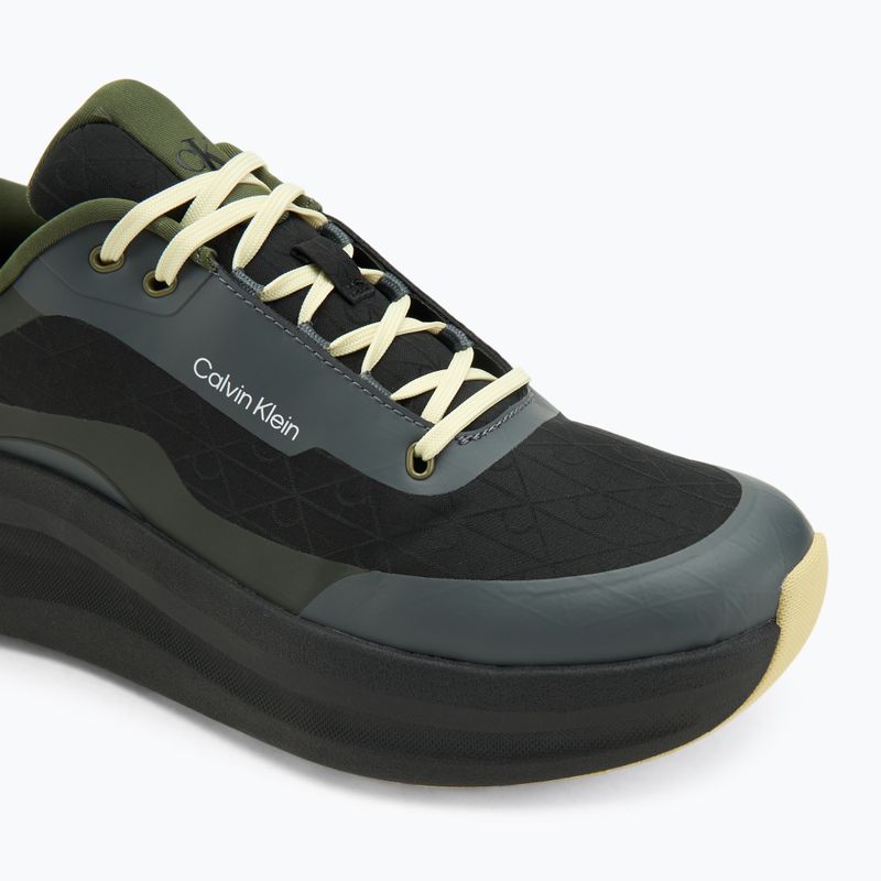 Vyriški batai Calvin Klein YM0YM01456 Chunky Runner Lace Up Mix Aop black/medieval forest/coal/lime 7