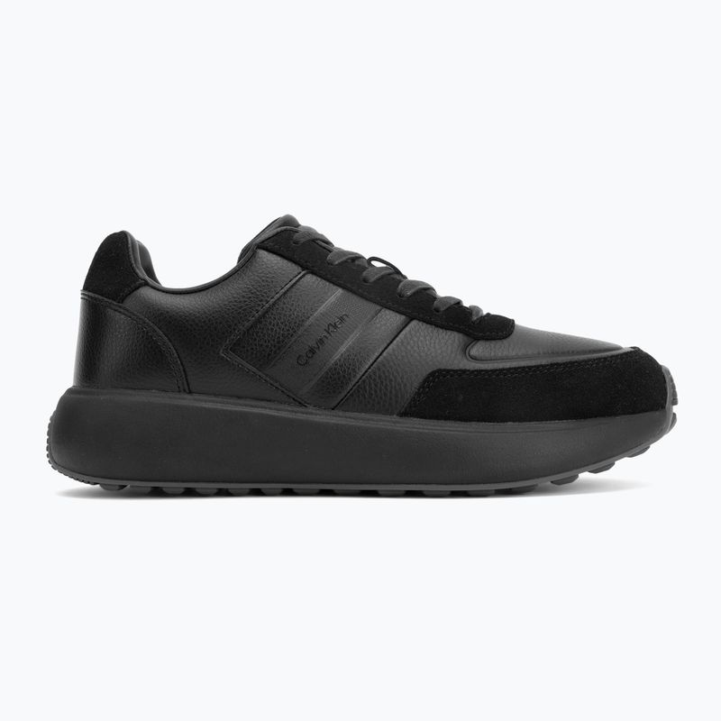 Vyriški batai Calvin Klein HM0HM02033 City Runner Laceup Tape Leather triple black 2