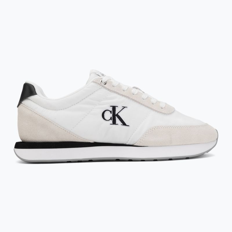 Moteriški batai Calvin Klein YW0YW01990 Retro Runner Lace Up Nylon MG bright white/black 2