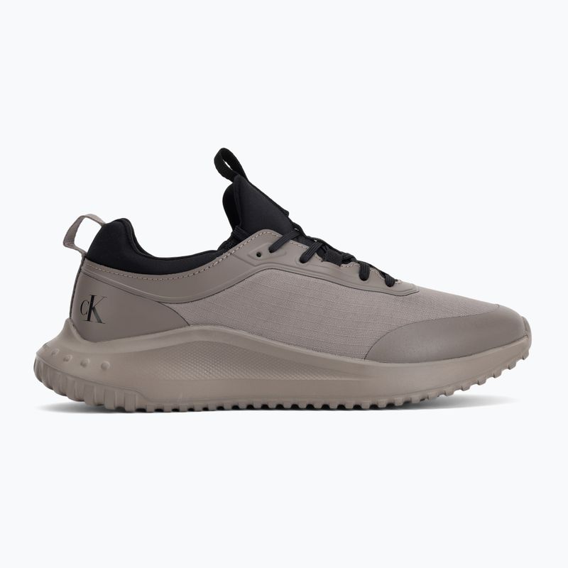 Vyriški batai Calvin Klein YM0YM01443 Eva Runner Laceup Sock Mat Mix taupe smog/black 2
