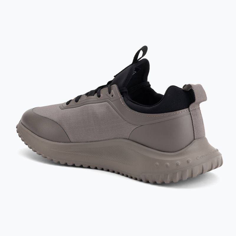 Vyriški batai Calvin Klein YM0YM01443 Eva Runner Laceup Sock Mat Mix taupe smog/black 3