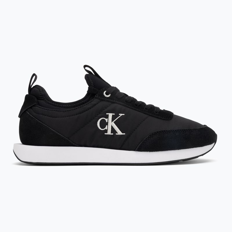Vyriški batai Calvin Klein YM0YM01414 Retro Runner Sock Laceup Mix Mat ck black 2