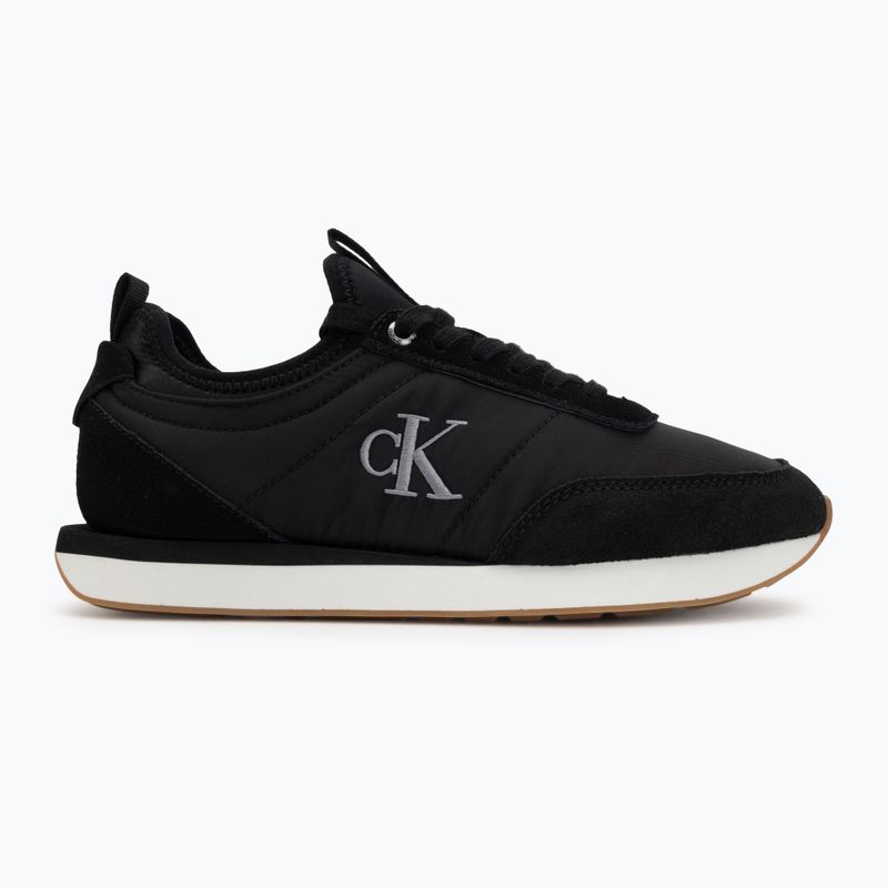 Moteriški batai Calvin Klein YW0YW02060 Retro Runner Sock Laceup Mix Mat black/gyn metal/gum 2