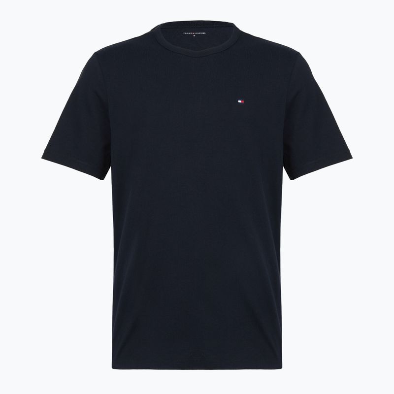 Vyriški marškinėliai Tommy Hilfiger Cotton Short 3 pack navy blue/utility sage/white 4