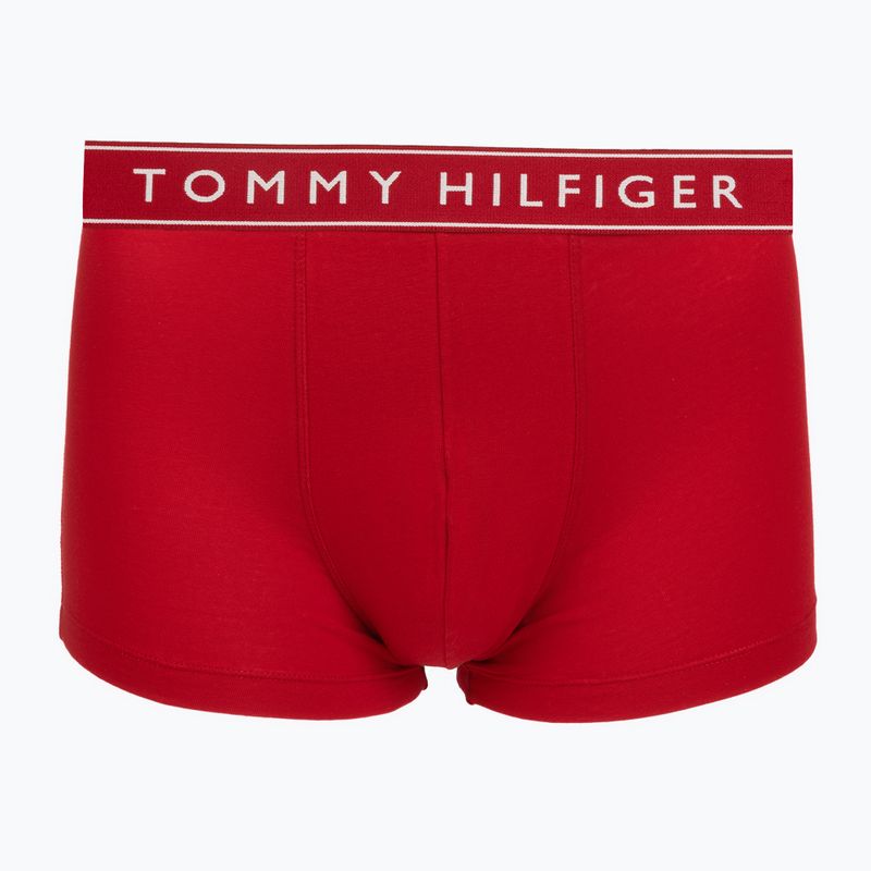 Vyriškos trumpikės Tommy Hilfiger Trunk Dtm white/medium red/navy blue 3