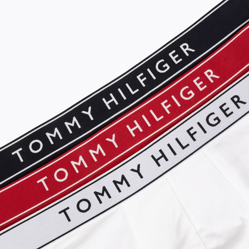Vyriškos trumpikės Tommy Hilfiger Trunk Dtm white/medium red/navy blue 6