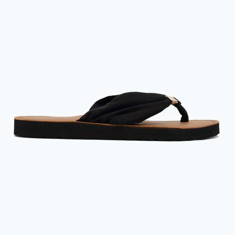 Moteriškos šlepetės per pirštą Tommy Hilfiger Footbed Summer Sandal Leather black 2