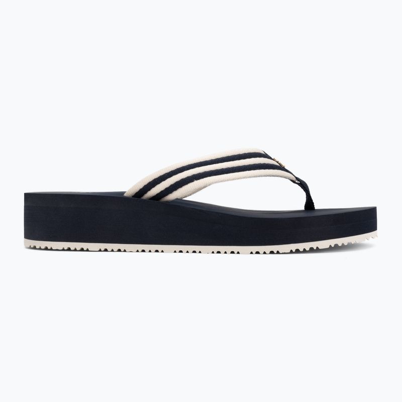 Moteriškos šlepetės per pirštą Tommy Hilfiger Stripe Summer space blue 2