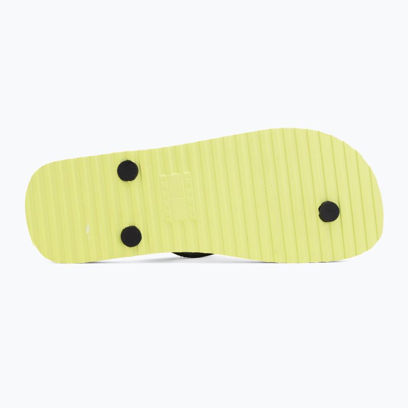 Moteriškos šlepetės per pirštą Tommy Jeans Logo Summer lime essence/black 4