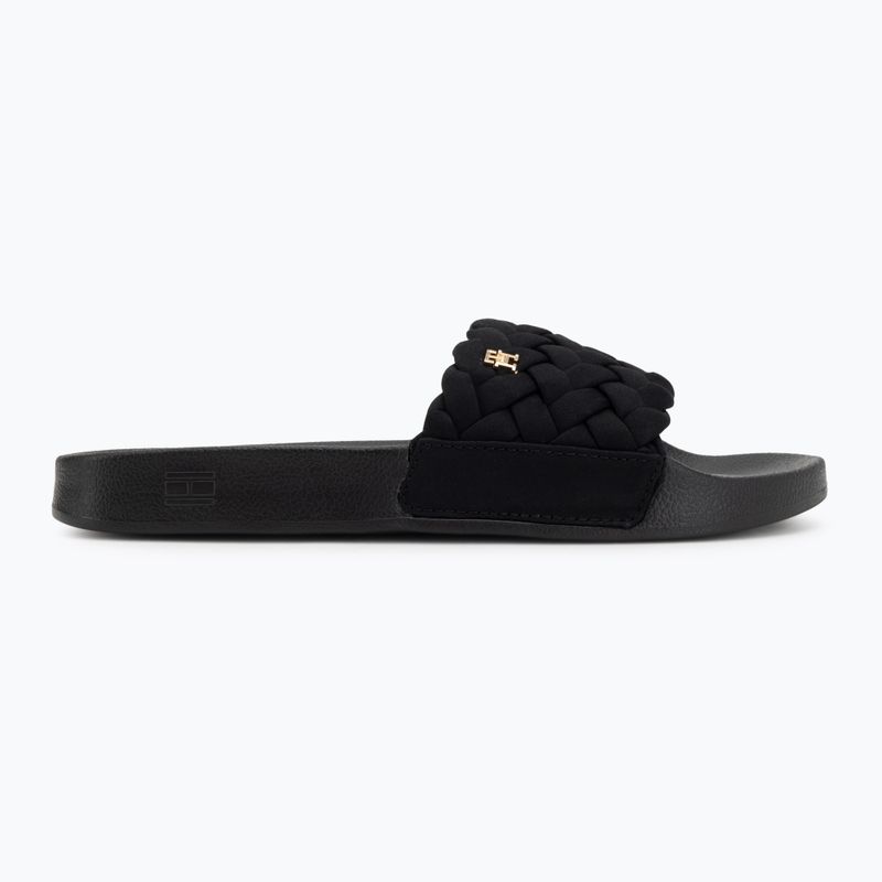 Moteriškos šlepetės Tommy Hilfiger Braided Pool black 2