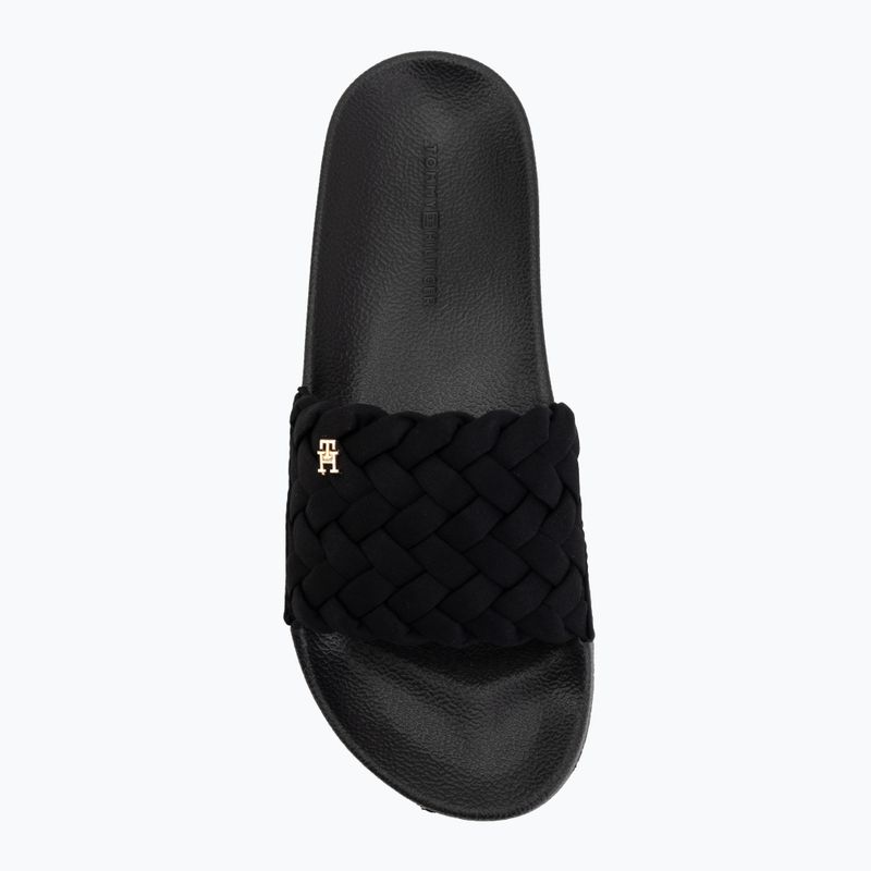 Moteriškos šlepetės Tommy Hilfiger Braided Pool black 5