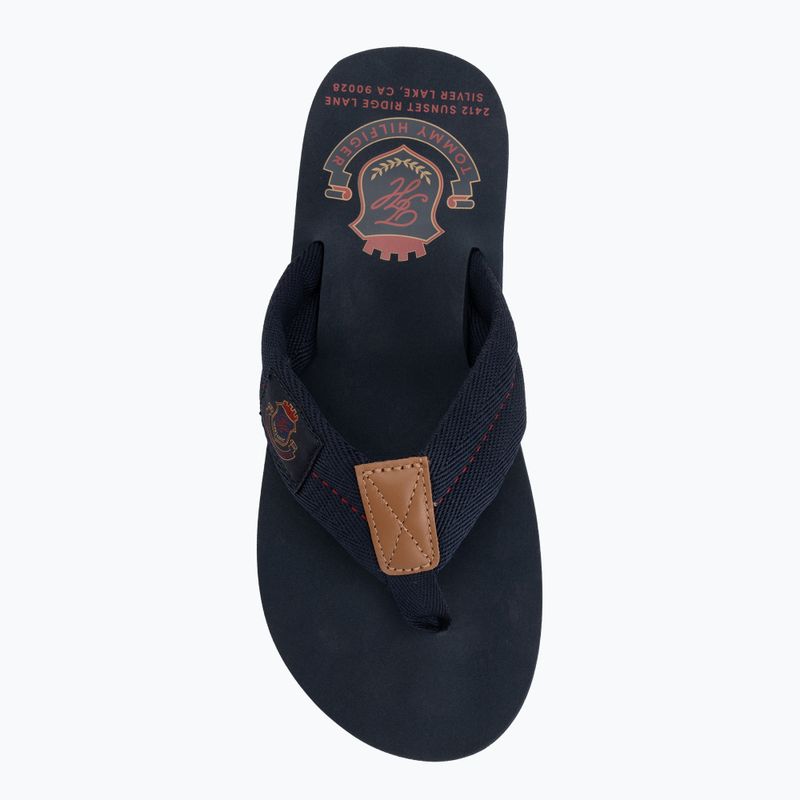 Vyriškos šlepetės per pirštą Tommy Hilfiger Patch Beach Sandal desert sky 5