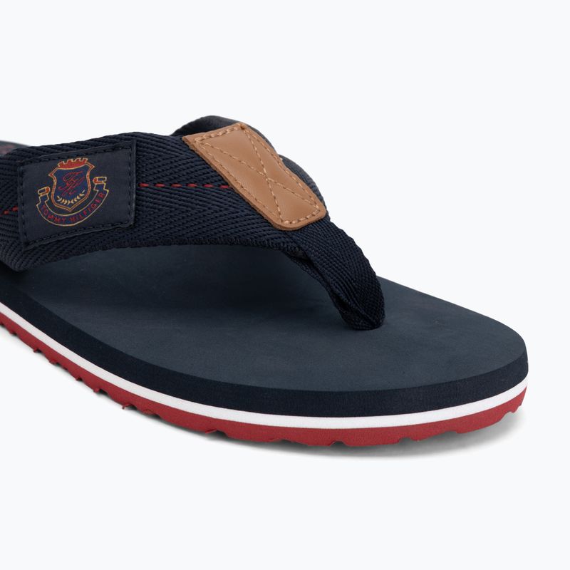 Vyriškos šlepetės per pirštą Tommy Hilfiger Patch Beach Sandal desert sky 7