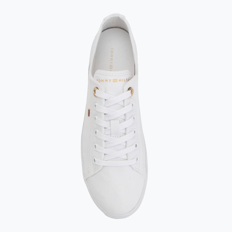 Moteriški sportbačiai Tommy Hilfiger Foxing Sneaker Canvas white 5