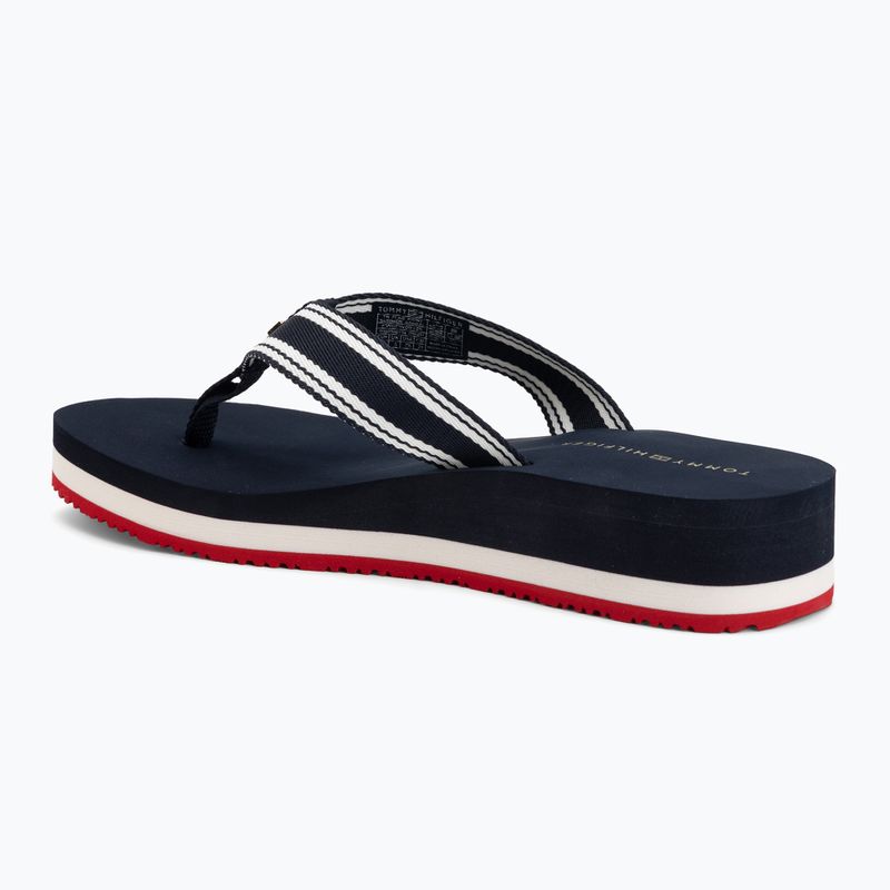 Moteriškos šlepetės per pirštą Tommy Hilfiger Flag Print Summer Sandal rwb 3