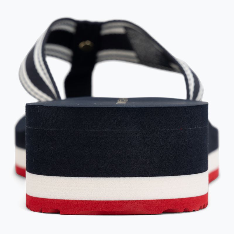 Moteriškos šlepetės per pirštą Tommy Hilfiger Flag Print Summer Sandal rwb 6