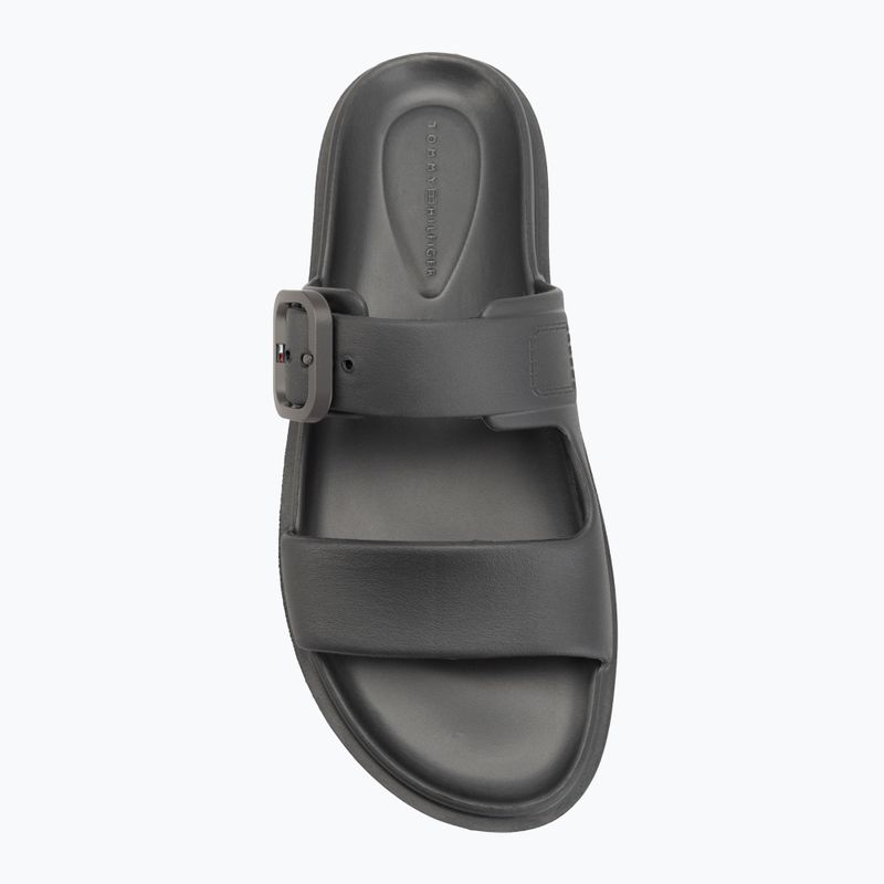 Moteriškos šlepetės Tommy Hilfiger Double Strap Sandal Pearl dark grey pearlized 5