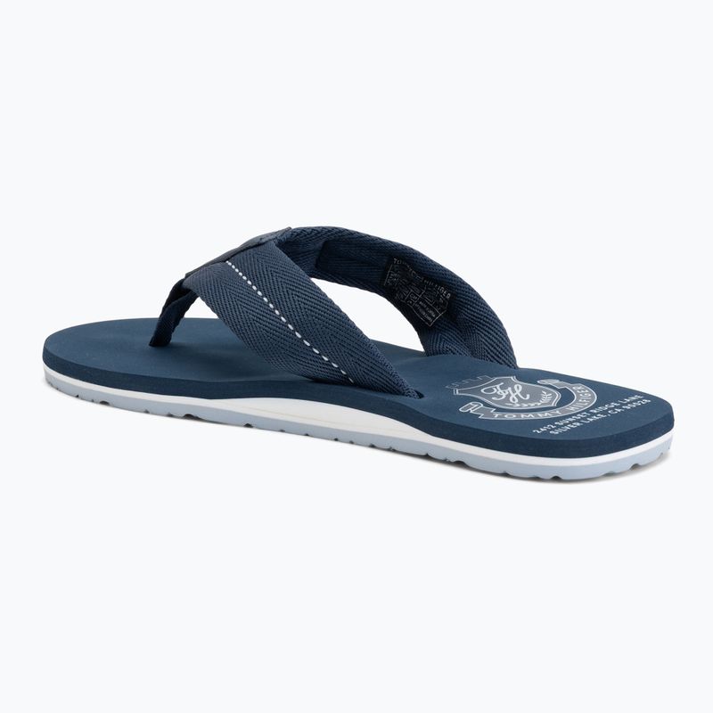 Vyriškos šlepetės per pirštą Tommy Hilfiger Patch Beach Sandal aegean sea 3