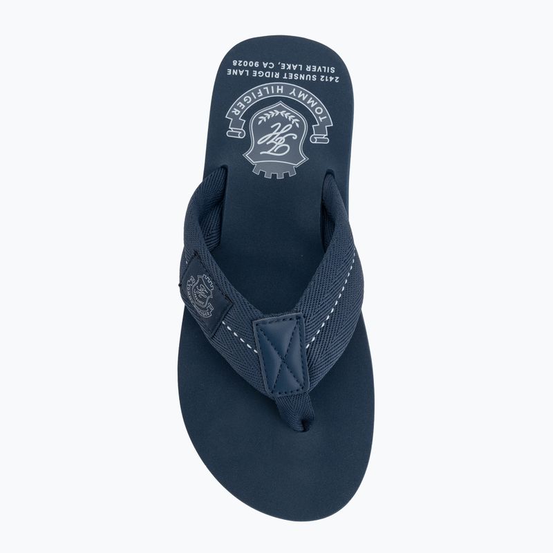 Vyriškos šlepetės per pirštą Tommy Hilfiger Patch Beach Sandal aegean sea 5