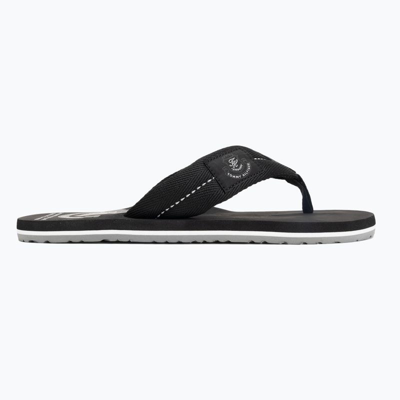 Vyriškos šlepetės per pirštą Tommy Hilfiger Patch Beach Sandal black 2