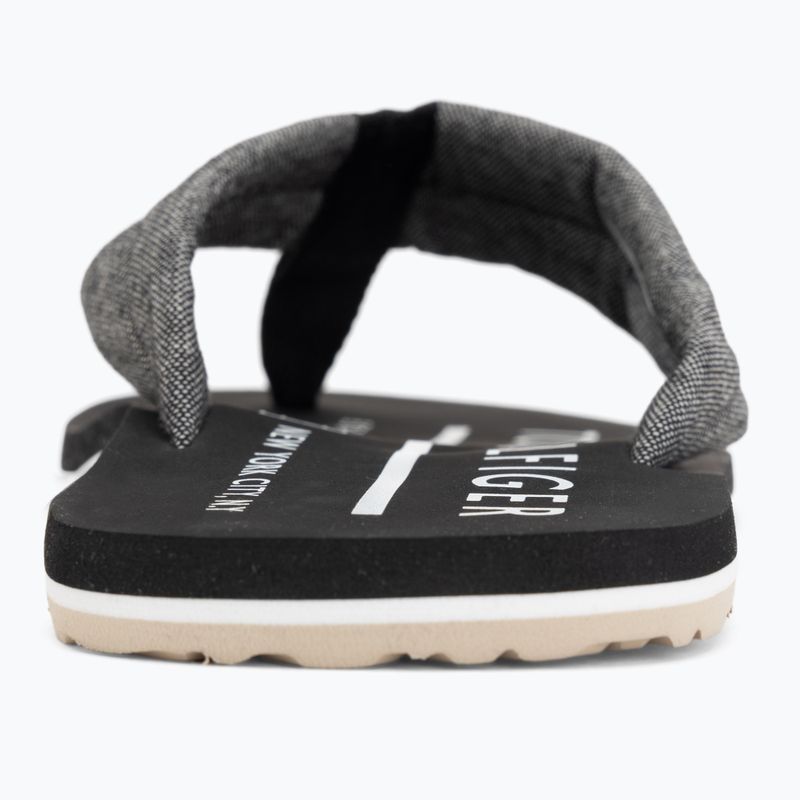 Vyriškos šlepetės per pirštą Tommy Hilfiger Chambray Beach Sandal black 6
