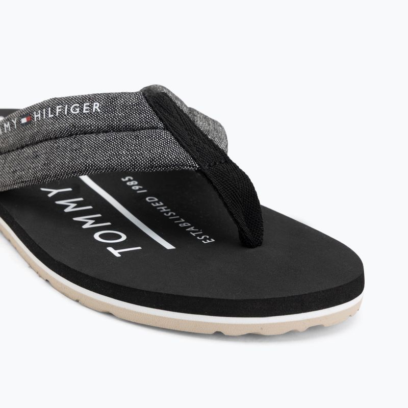 Vyriškos šlepetės per pirštą Tommy Hilfiger Chambray Beach Sandal black 7