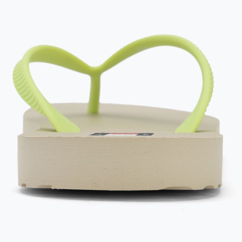 Moteriškos šlepetės per pirštą Tommy Jeans Logo Summer white clay/lime essence 6