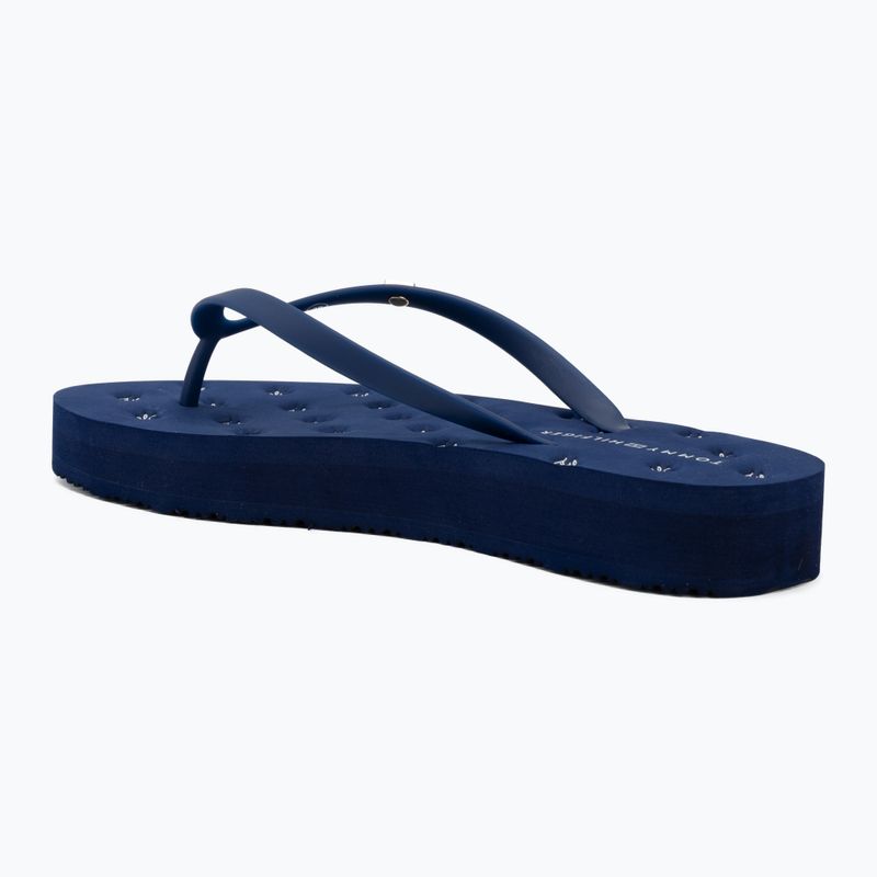 Moteriškos šlepetės per pirštą Tommy Hilfiger Critter Print Summer preppy navy 3