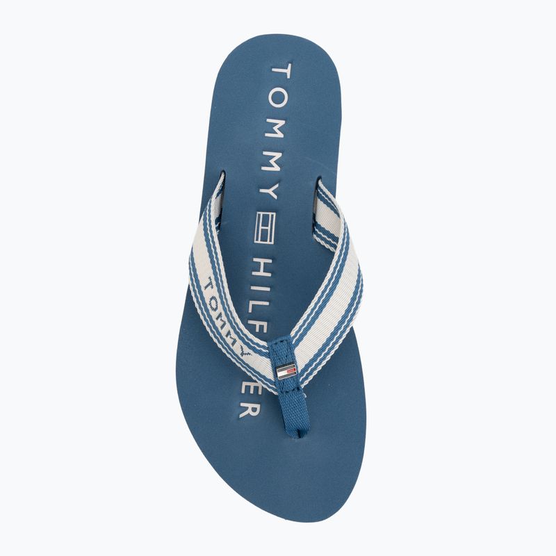 Moteriškos šlepetės Tommy Hilfiger Webbing Summer Sandal cobalt steel 5