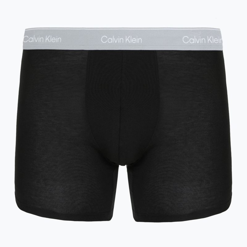 Trumpikės Calvin Klein LV00NB4394 Brief 3 pairs black w/darkest spruce wb/black w 2
