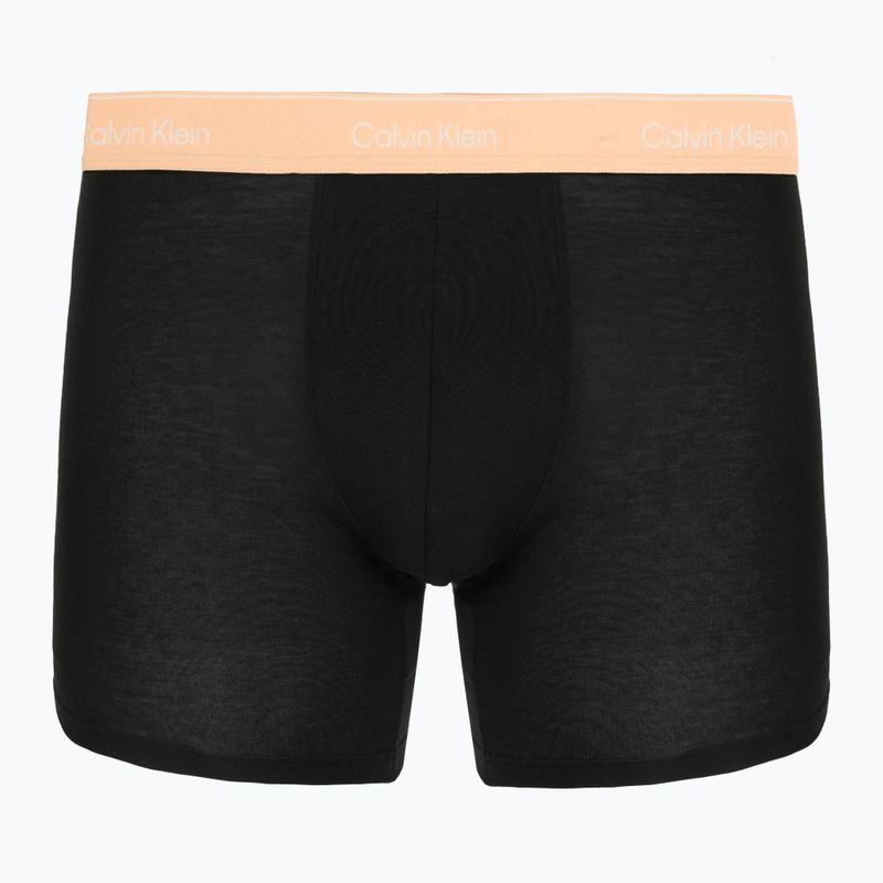Trumpikės Calvin Klein LV00NB4394 Brief 3 pairs black w/darkest spruce wb/black w 5
