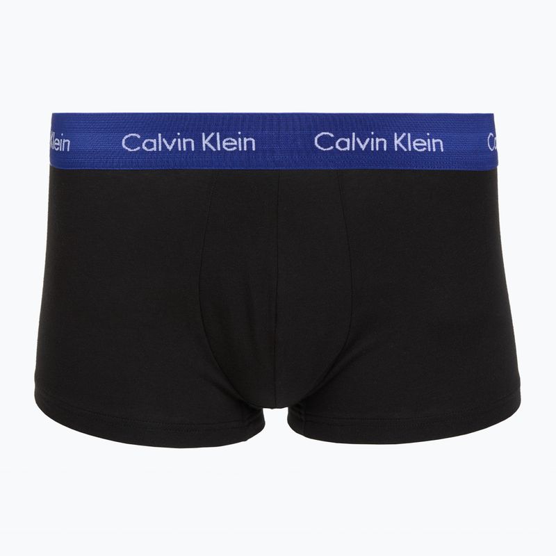 Trumpikės Calvin Klein LV00NB4412 Low Rise Trunk 5 pairs black w plume wb/black w misty sage wb 5