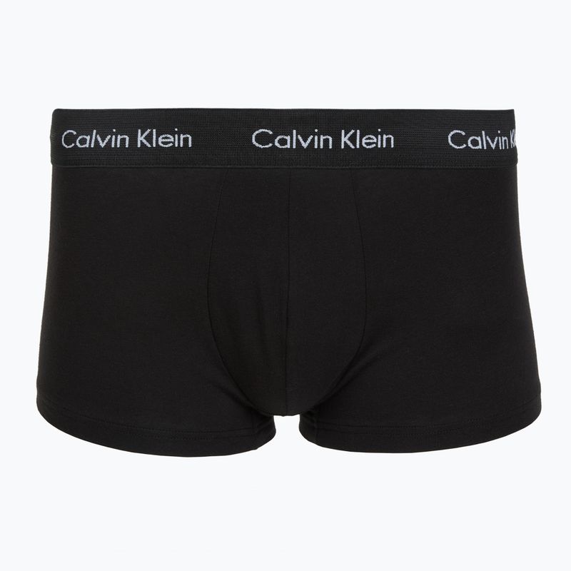 Trumpikės Calvin Klein LV00NB4412 Low Rise Trunk 5 pairs black w plume wb/black w misty sage wb 6