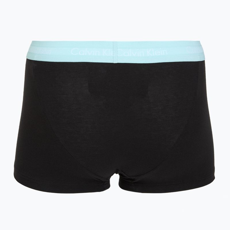 Trumpikės Calvin Klein LV00NB4412 Low Rise Trunk 5 pairs black w plume wb/black w misty sage wb 7