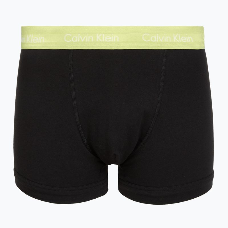 Vyriškos trumpikės Calvin Klein 0000U2662G Trunk 3 pairs black in green bloom wb/black in da 2