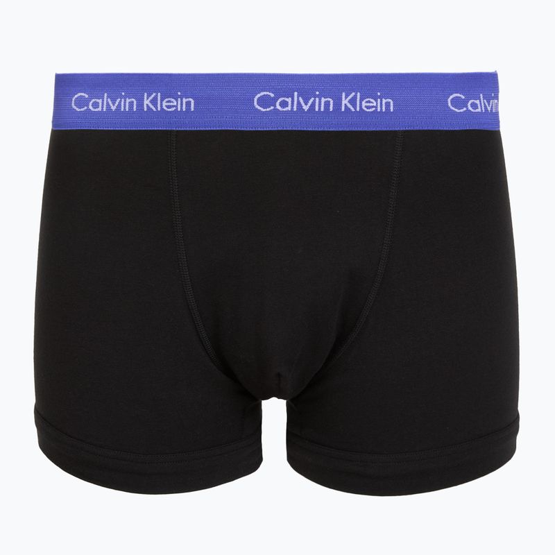 Vyriškos trumpikės Calvin Klein 0000U2662G Trunk 3 pairs black in green bloom wb/black in da 5