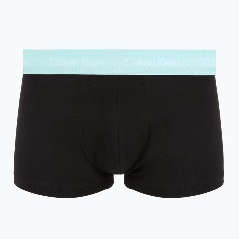 Vyriškos trumpikės Calvin Klein 0000U2664G Low Rise Trunk 3 pairs black in plume wb/ black in misty sag 2