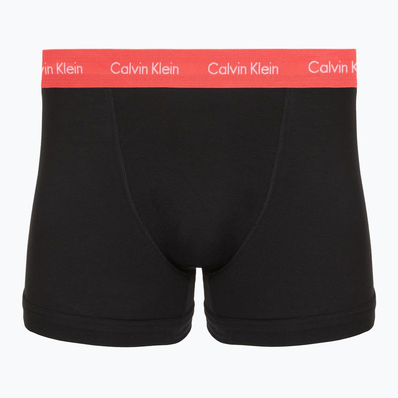 Vyriškos trumpikės Calvin Klein 0000U2662G Trunk 3 pairs black in green bloom wb/black in da 3