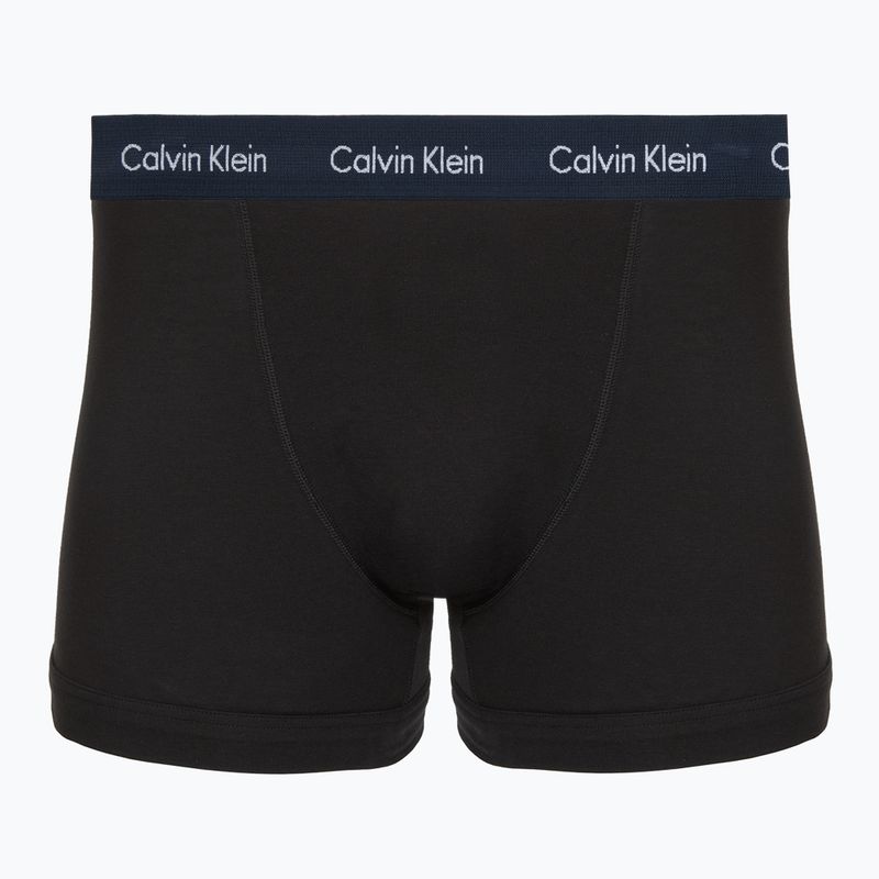 Vyriškos trumpikės Calvin Klein 0000U2662G Trunk 3 pairs black in green bloom wb/black in da 4